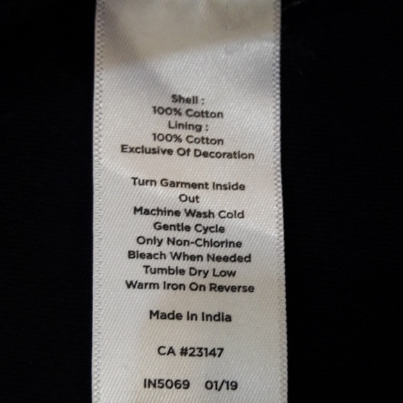 Talbots Navy Blue Cotton Shift Dress - Picture 5 of 6